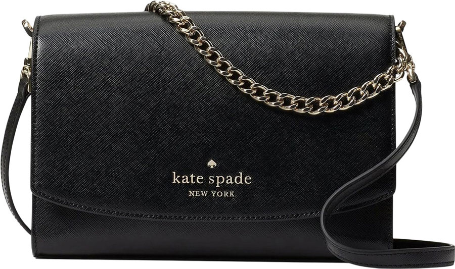 Женская кожаная сумка Kate Spade KS-WKR00119-BLACK