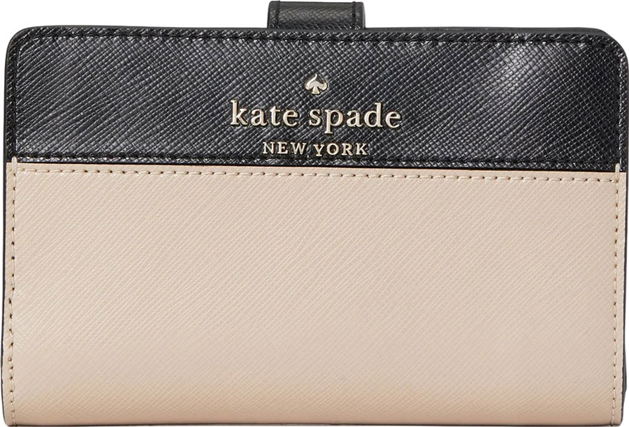 Женский кожаный кошелек Kate Spade KS-WLR00124-BEIGE