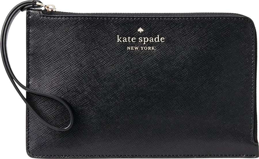 Женский кожаный клатч Kate Spade KS-WLR00134-BLACK