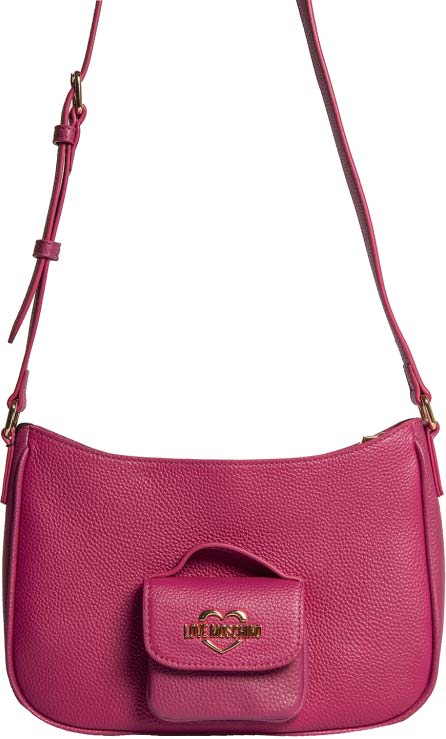 Женская кожаная сумка LOVE MOSCHINO JC4106PP1LL1162A-FOULARD-MAGENTA
