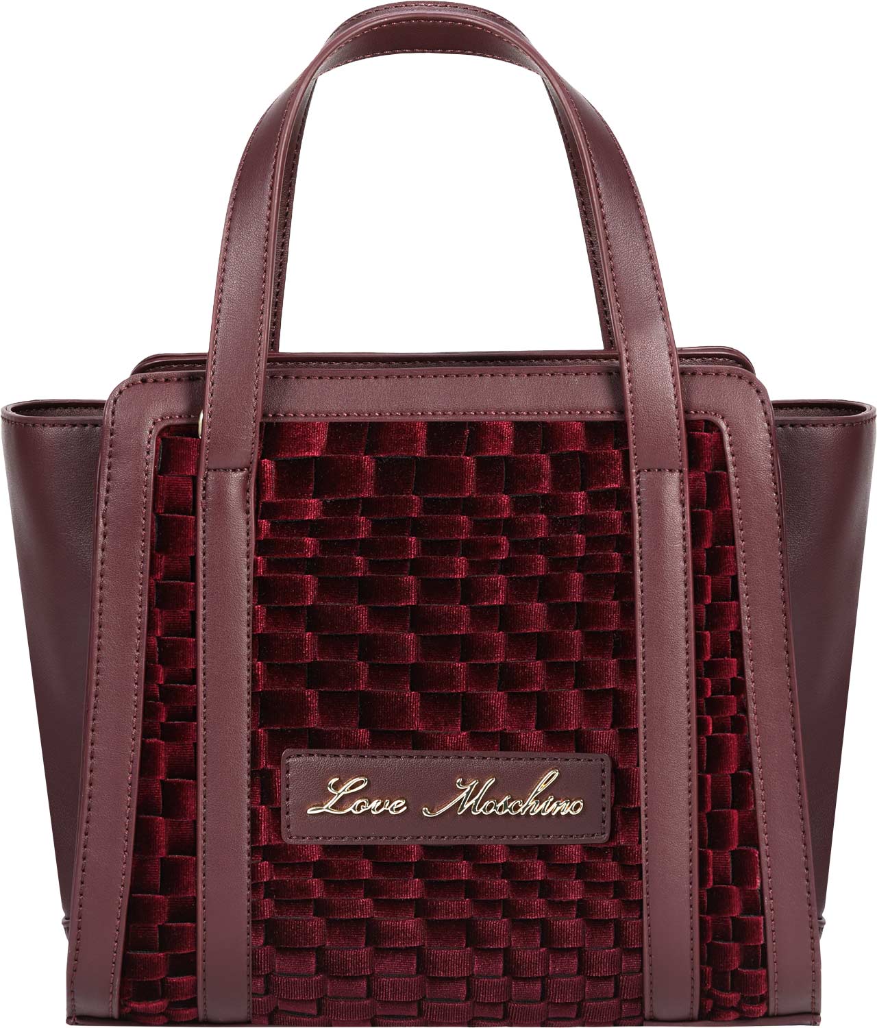 Женская сумка LOVE MOSCHINO JC4129PP1LLK155A-WINE-IVORY
