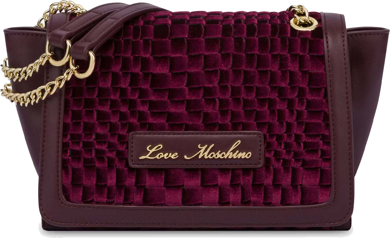 Женская сумка LOVE MOSCHINO JC4131PP1LLK155A-WINE-IVORY