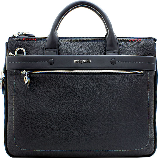 Мужская кожаная сумка Malgrado BR09-359-Black