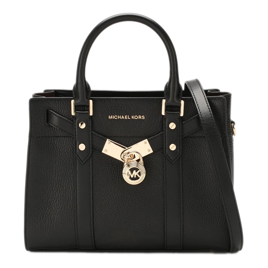 Женская кожаная сумка Michael Kors 30F9G0HS1L-BLACK
