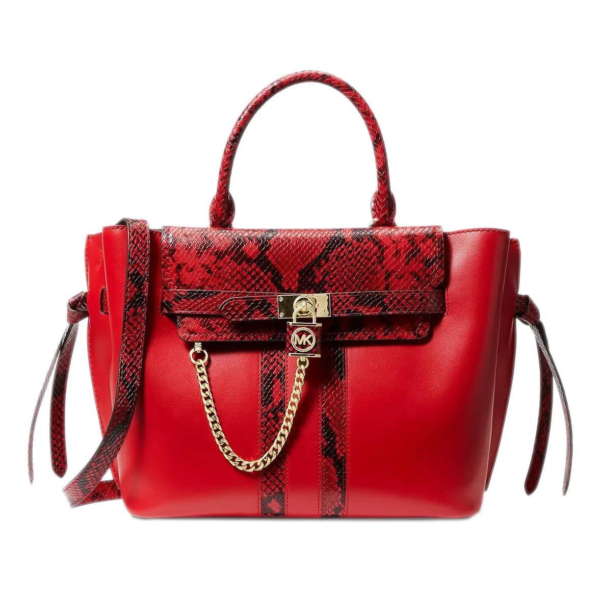 Женская кожаная сумка Michael Kors 30H1G9HS7O-CRIMSON