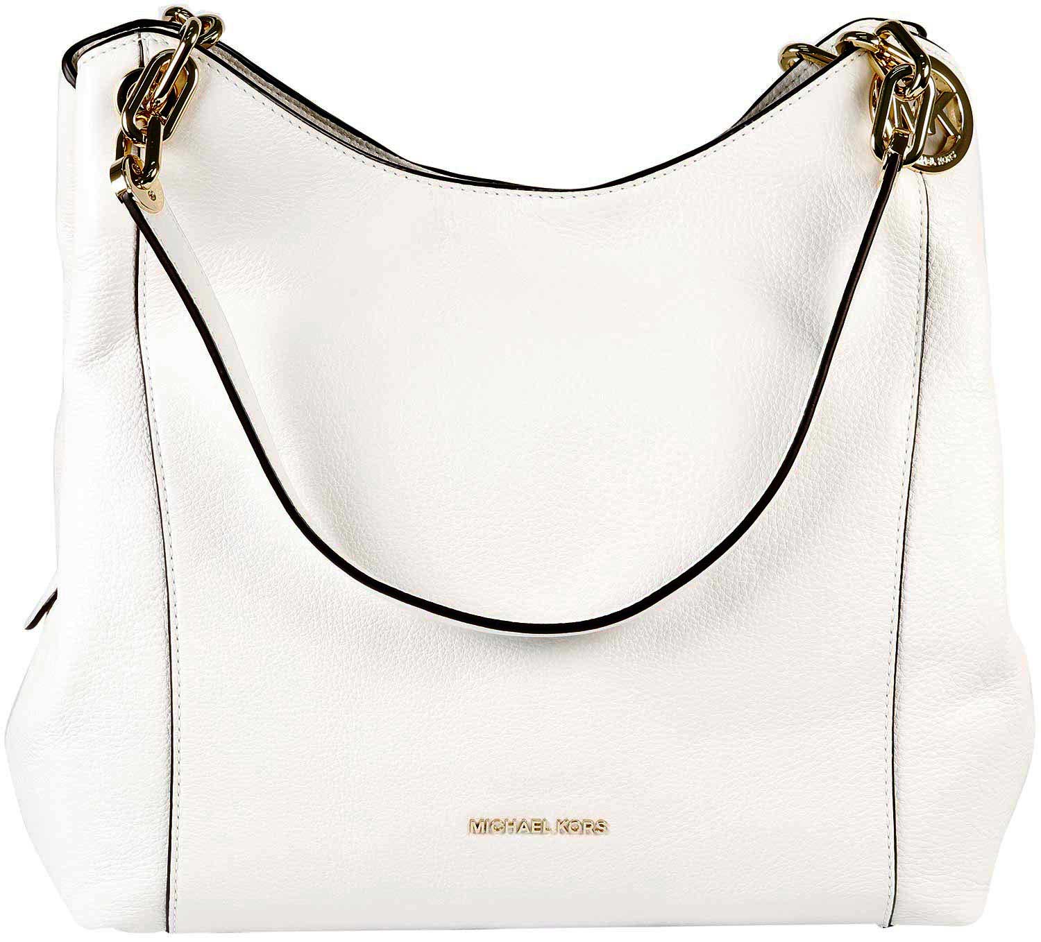 Женская кожаная сумка Michael Kors 30S8GFTL3L-OPTIC-WHITE-ucenka