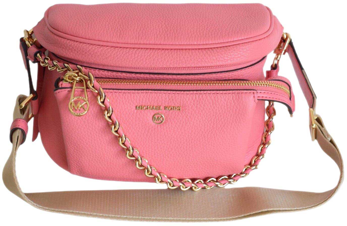 Женская кожаная сумка Michael Kors 30T0G04M6L-TEA-ROSE-ucenka