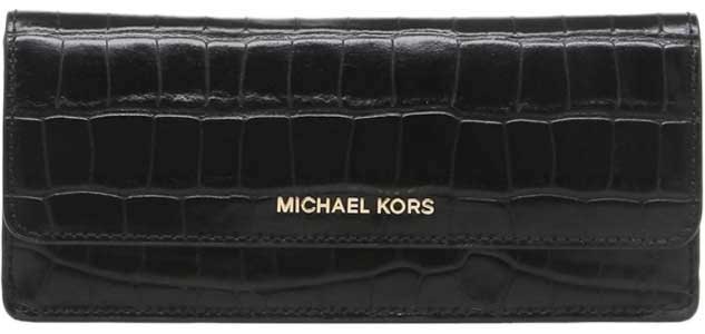 Женский кожаный кошелек Michael Kors 32F7GF6F2E-BLACK-ucenka