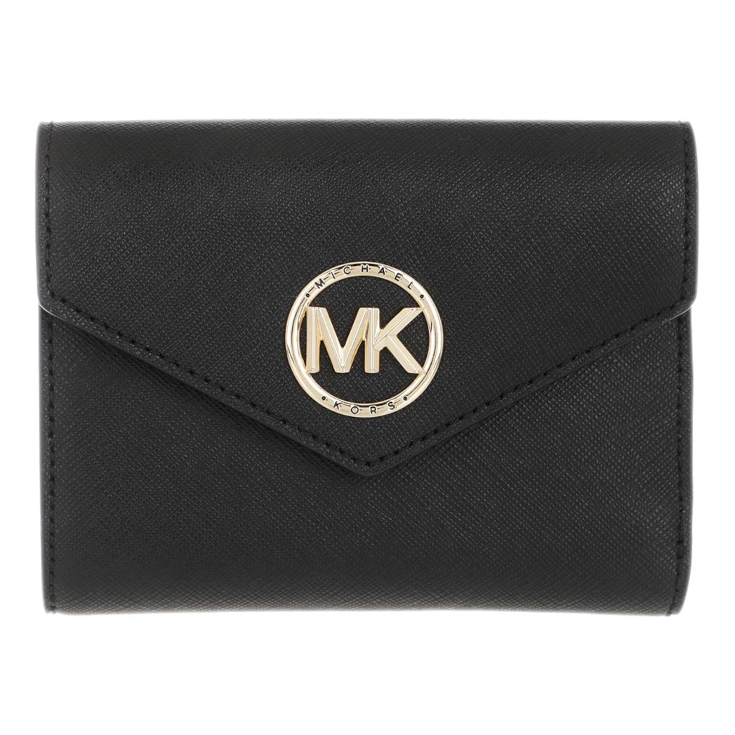 Женский кожаный кошелек Michael Kors 34S1GNME6L-BLACK