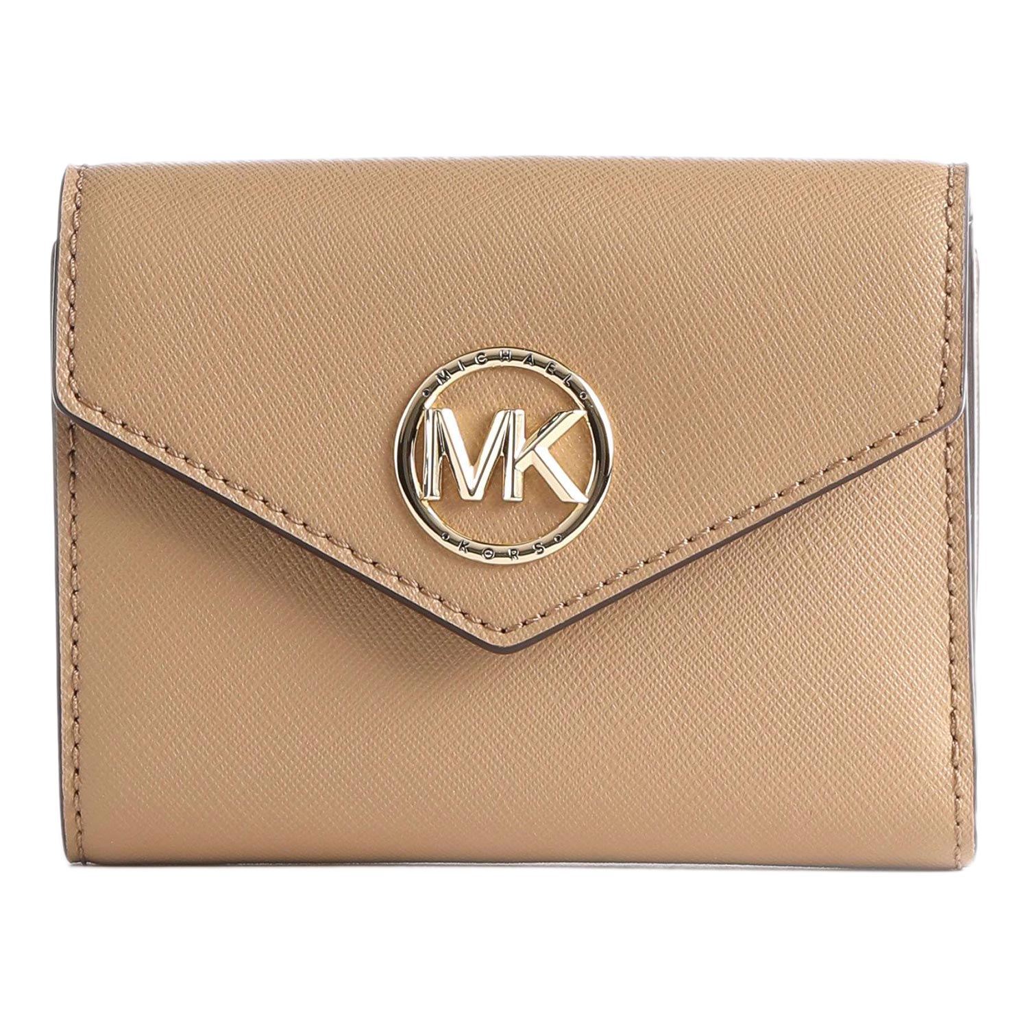 Женский кожаный кошелек Michael Kors 34S1LNME6L-CAMEL