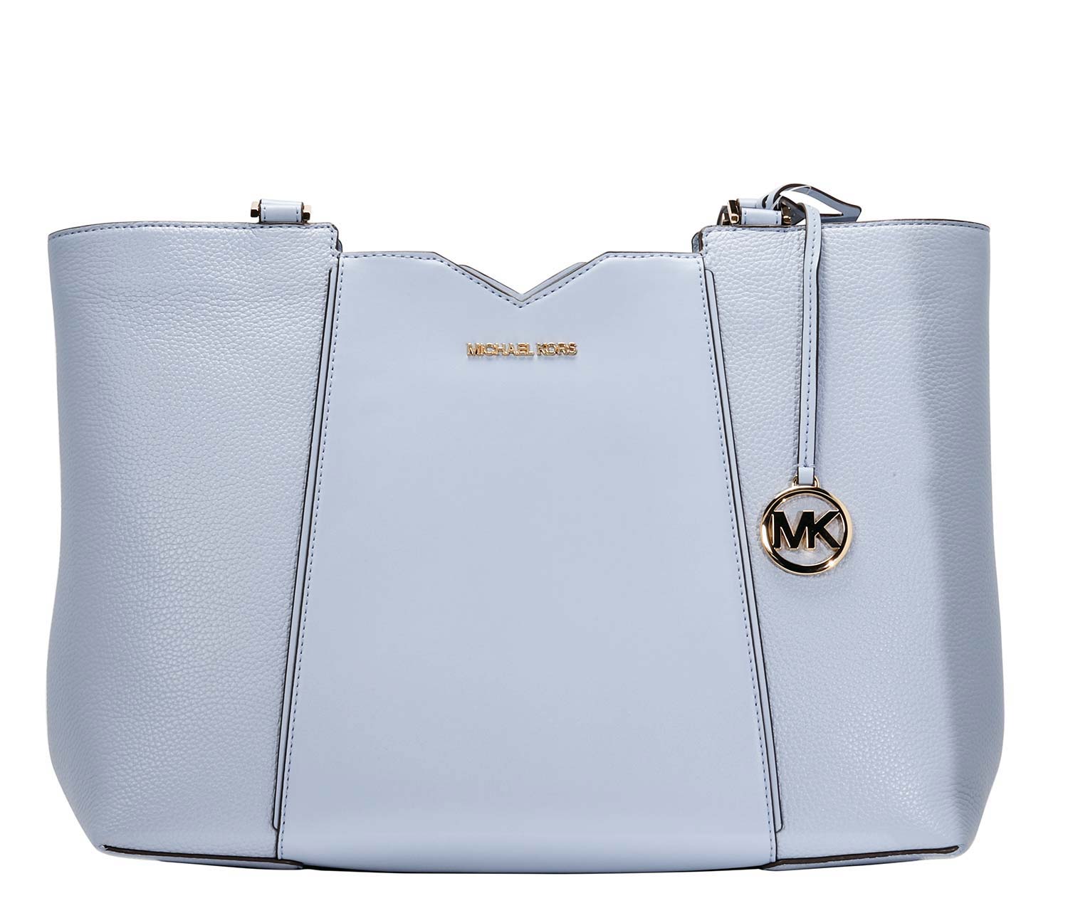 Женская кожаная сумка Michael Kors 38F1CM5T3L-PALE-BLUE