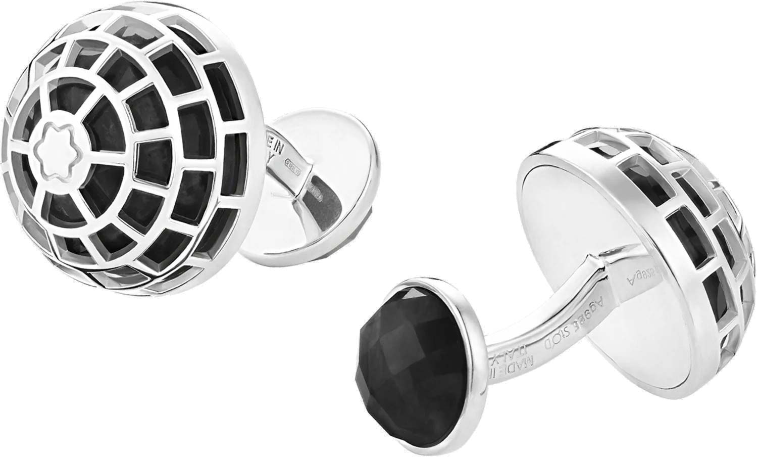 Серебряные запонки Montblanc MB128399