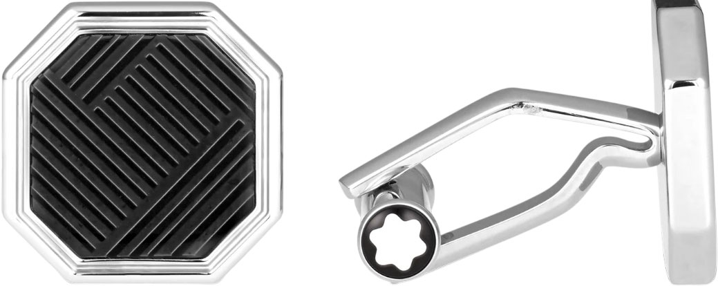 Стальные запонки Montblanc MB130992
