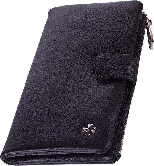 Мужское кожаное портмоне Narvin 9688-n-polo-black