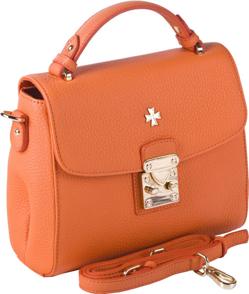 Женская кожаная сумка Narvin 9933-n-polo-orange