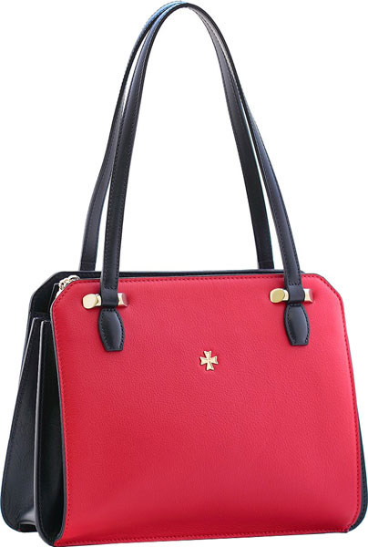 Женская кожаная сумка Narvin 9995-n-polo-red