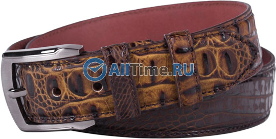 Кожаный ремень Narvin 340554-bambino-olive
