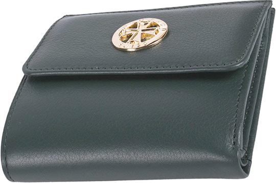 Женский кожаный кошелек Narvin 9566-n-polo-green