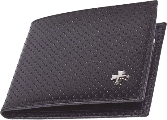 Мужское кожаное портмоне Narvin 9669-n-armani-black