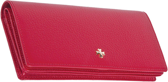 Женский кожаный кошелек Narvin 9680-n-polo-red