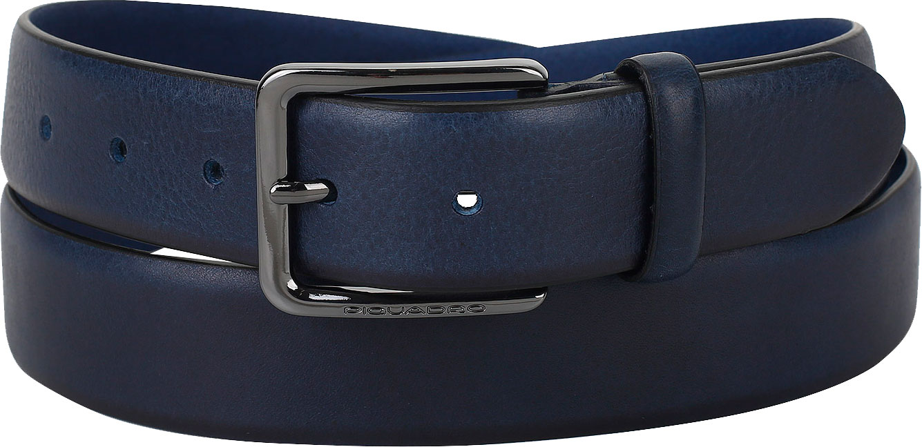 Мужской кожаный ремень Piquadro CU4204B3/BLU2