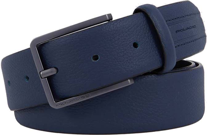 Мужской кожаный ремень Piquadro CU6279W118/BLU