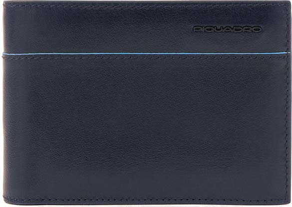 Мужской кожаный кошелек Piquadro PU1392B2VR/BLU