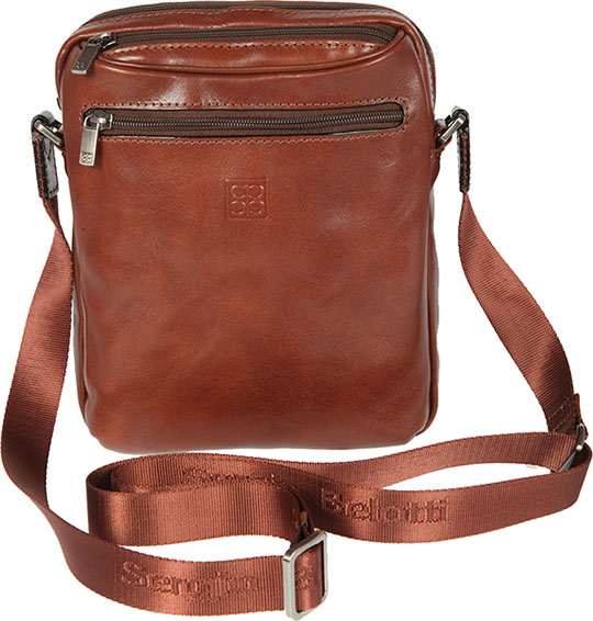 Мужская кожаная сумка Sergio Belotti 9561-milano-brown