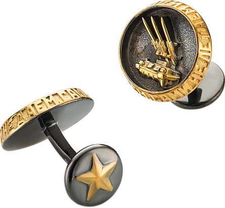 Серебряные запонки Специальное предложение 1527721A-1-6-ucenka