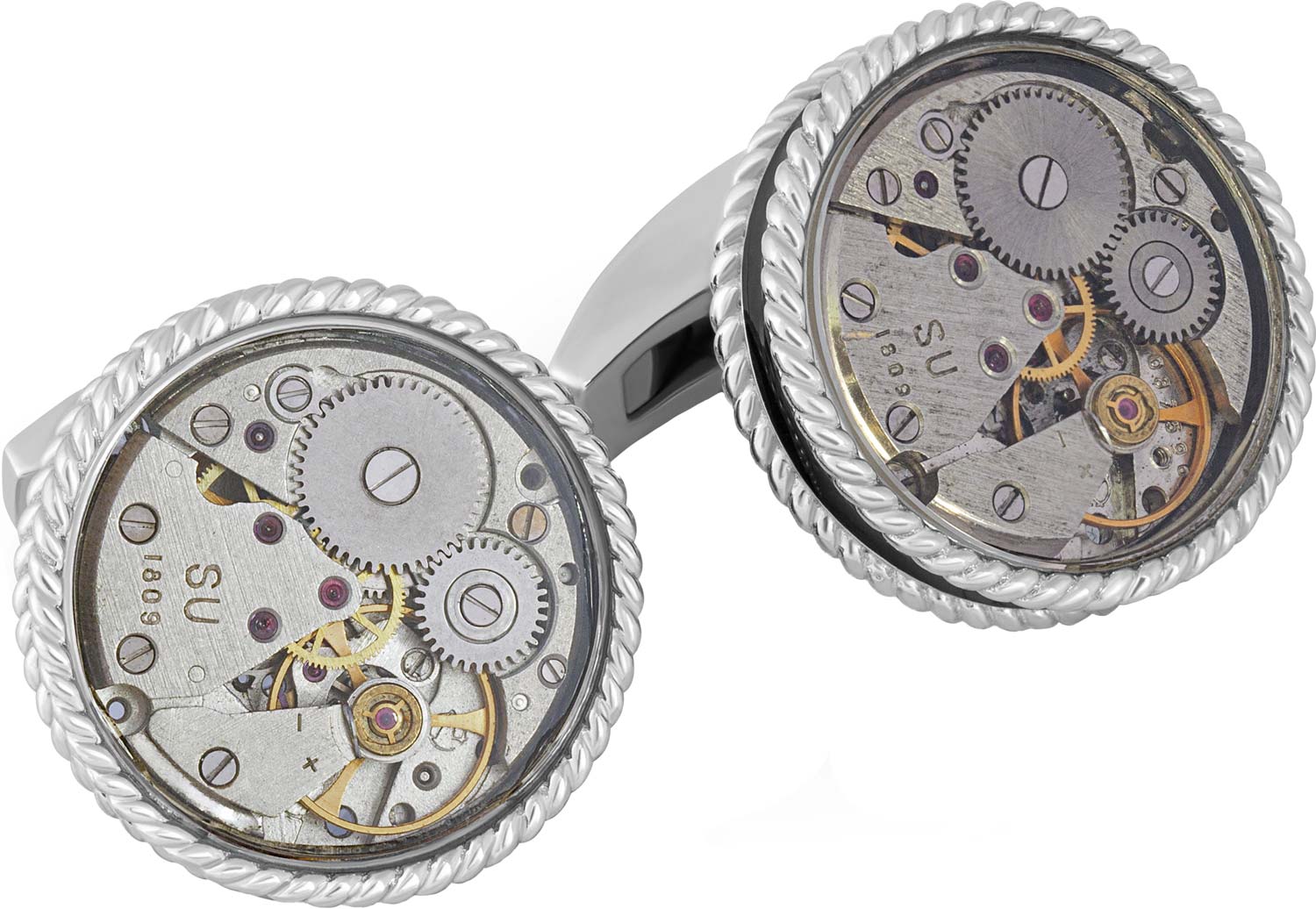 Серебряные запонки Tateossian CF1316