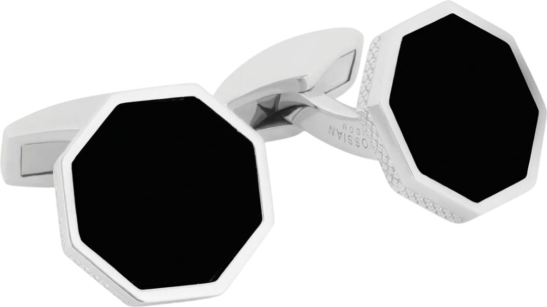 Серебряные запонки Tateossian CF1435