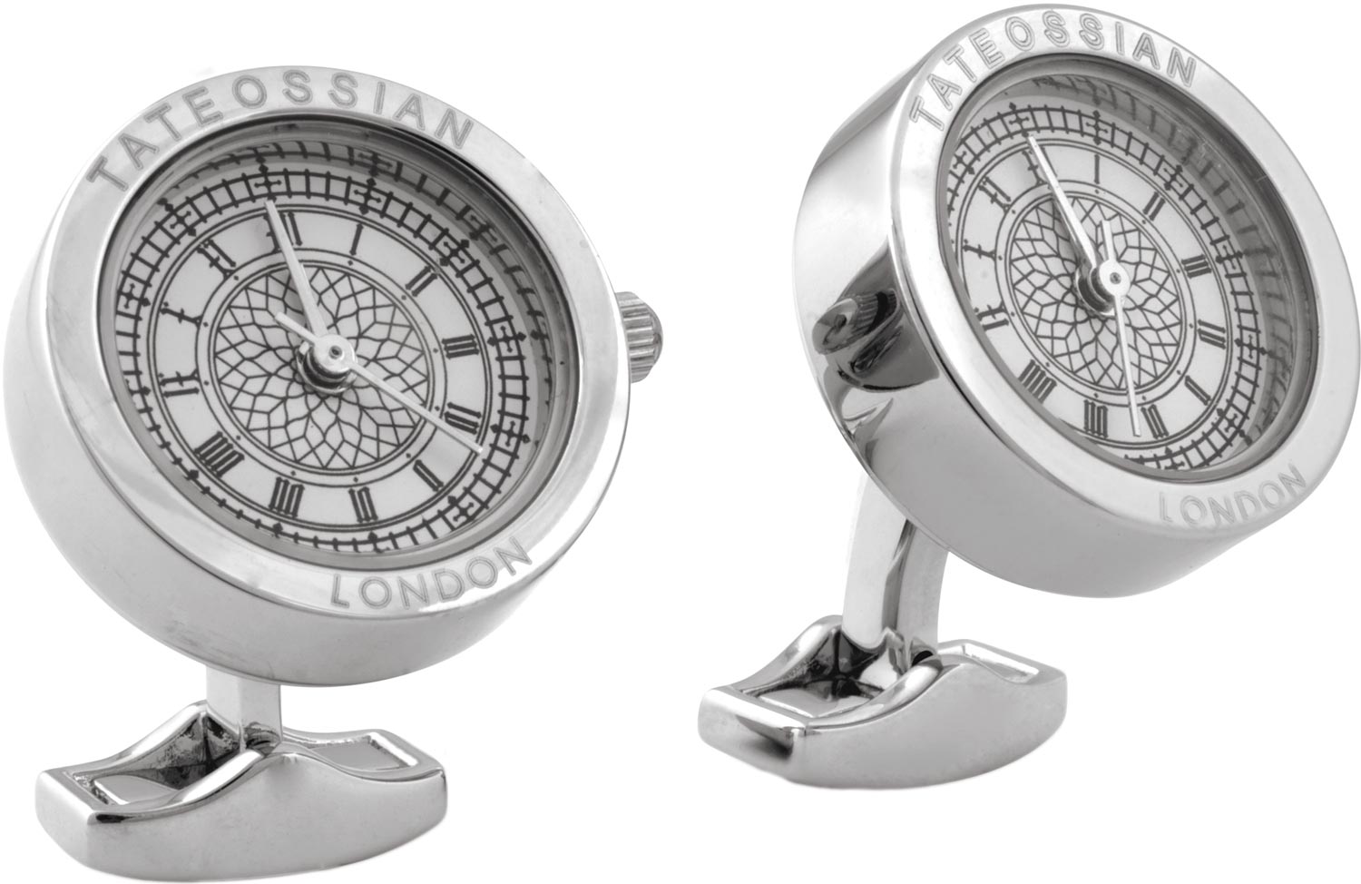 Стальные запонки Tateossian CL2787