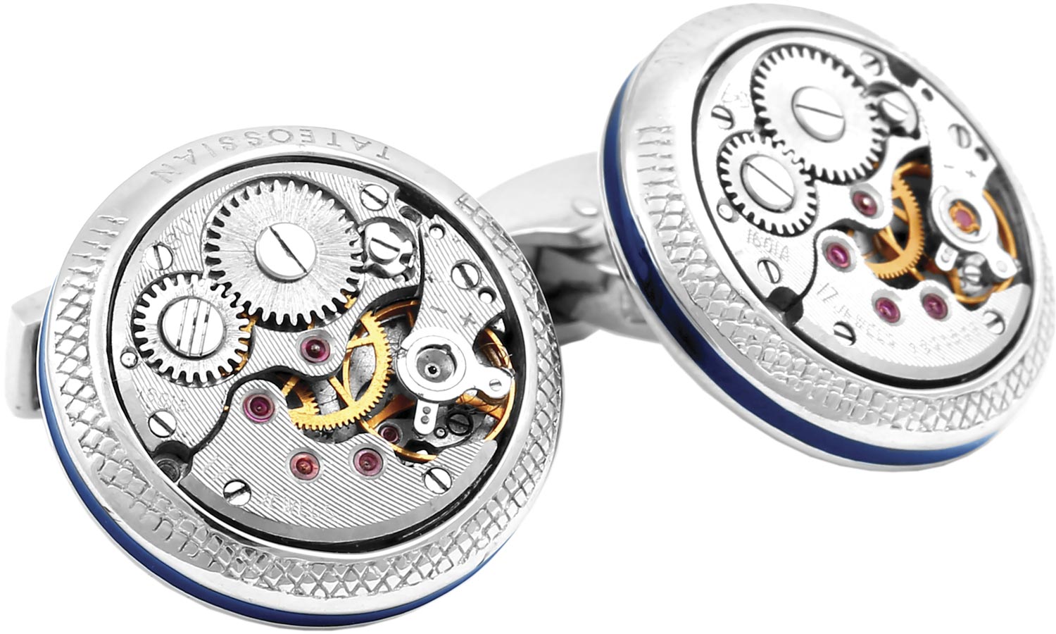 Серебряные запонки Tateossian CL6946