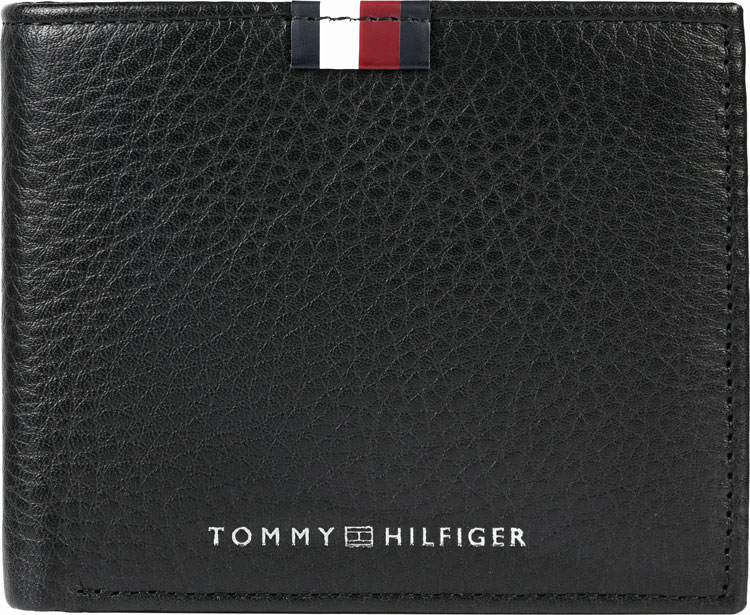 Мужской кожаный кошелек Tommy Hilfiger AM0AM13342-BLACK
