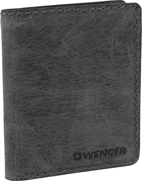 Мужской кожаный бумажник Wenger W23-23BLACK