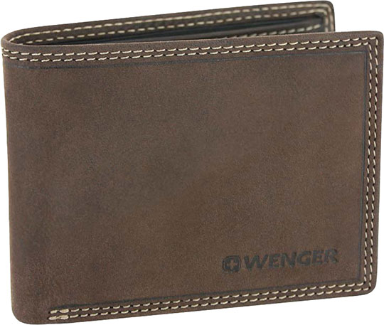 Мужской кожаный бумажник Wenger W5-21BROWN