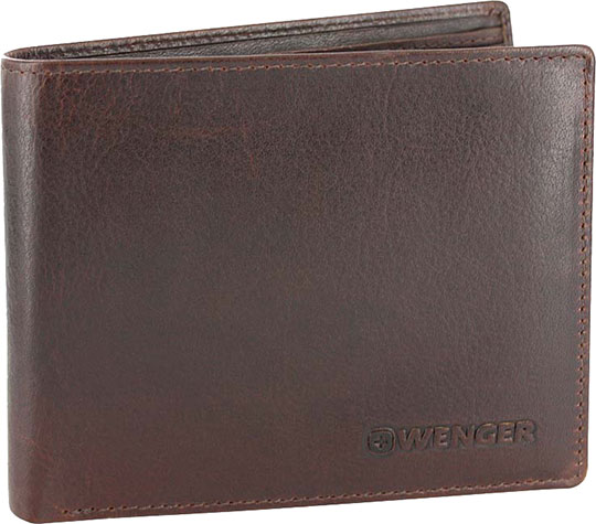 Мужской кожаный бумажник Wenger W7-05BROWN