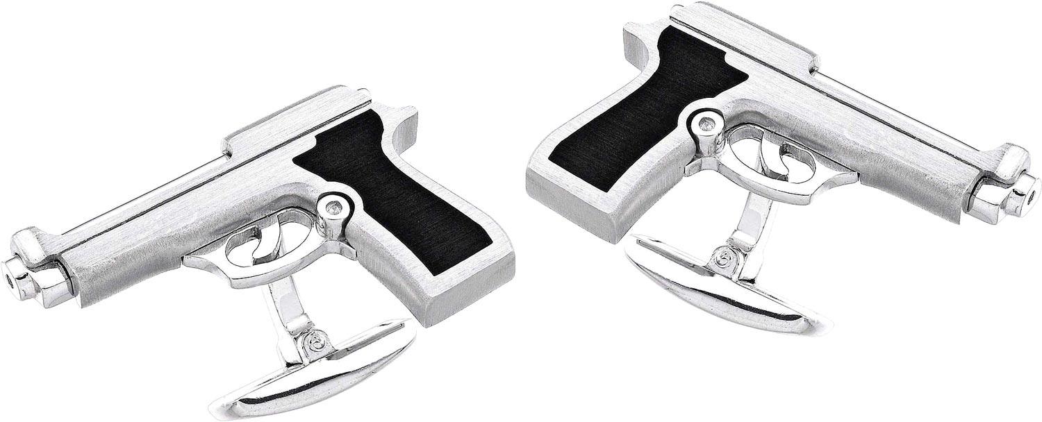 Серебряные запонки Zancan EXG016