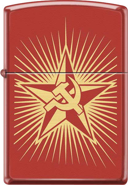 Бензиновая зажигалка Zippo Z_233-Russian-Hammer-Sickle