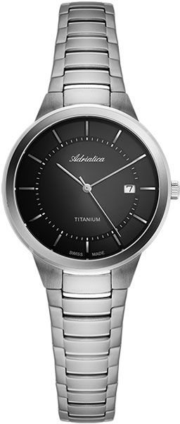 Швейцарские титановые наручные часы Adriatica A3182.4116Q