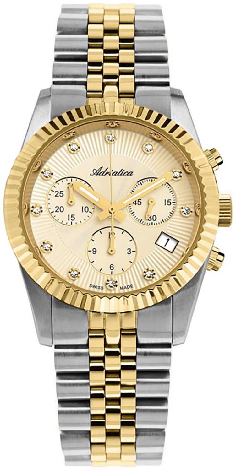 Швейцарские наручные часы Adriatica A3809.2141CH с хронографом