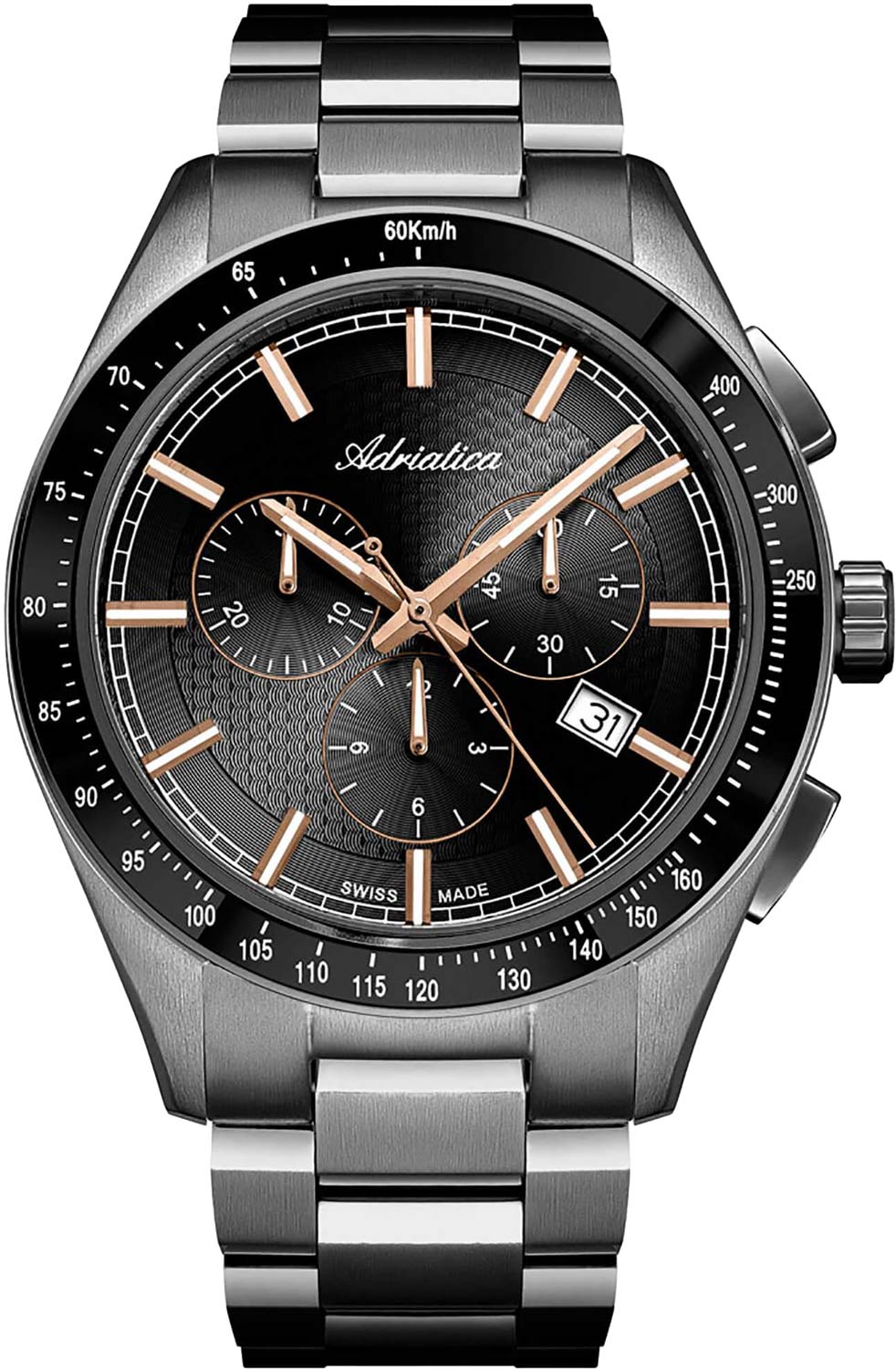 Швейцарские наручные часы Adriatica A8245.S1R6CH с хронографом