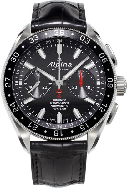 Швейцарские механические наручные часы Alpina AL-860B5AQ6 с хронографом