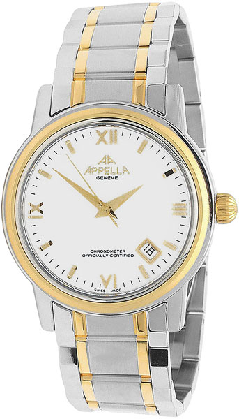 Швейцарские механические наручные часы Appella 1011A-2001