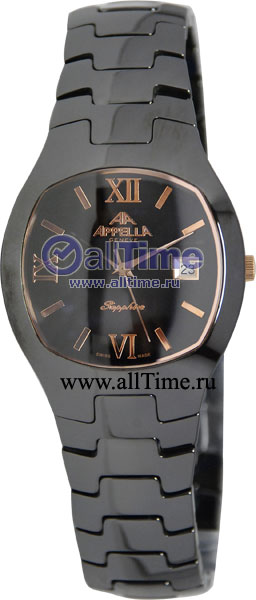 Швейцарские керамические наручные часы Appella 4063-8004