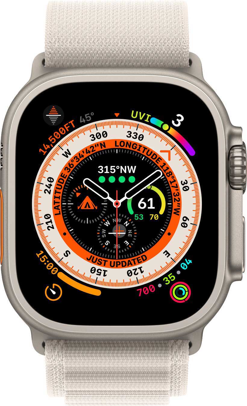   Apple Watch Ultra MQFD3ZA/A Titanium Case Starlight Alpine Loop L