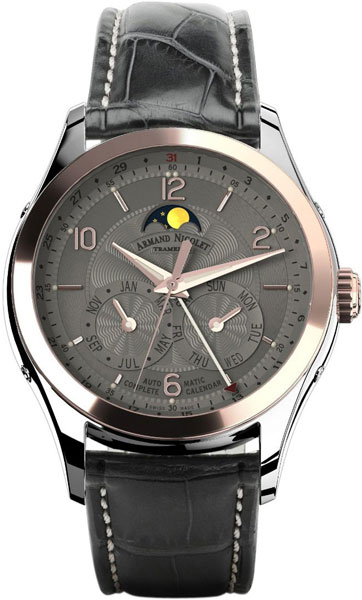 Фото «Швейцарские механические золотые наручные часы Armand Nicolet 8742B-GS-P974GR2»