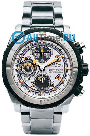 Швейцарские механические наручные часы Armand Nicolet 9168G-AG-M9168PG с хронографом