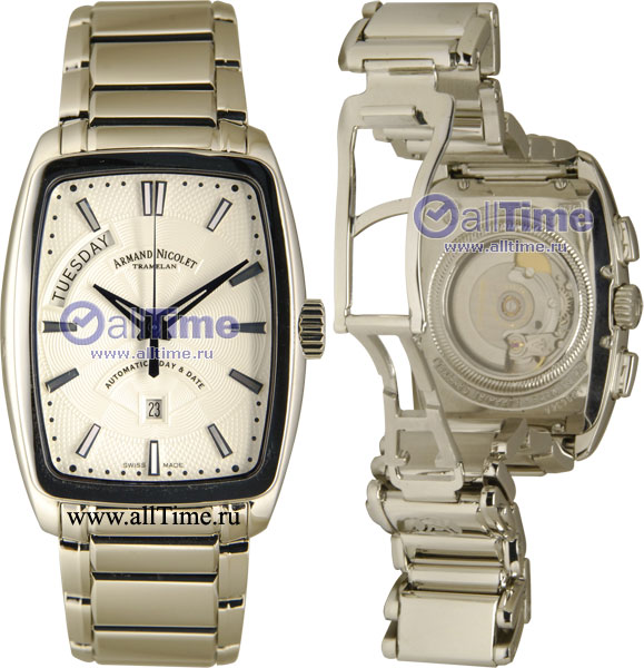 Швейцарские механические наручные часы Armand Nicolet 9630A-AG-M9630