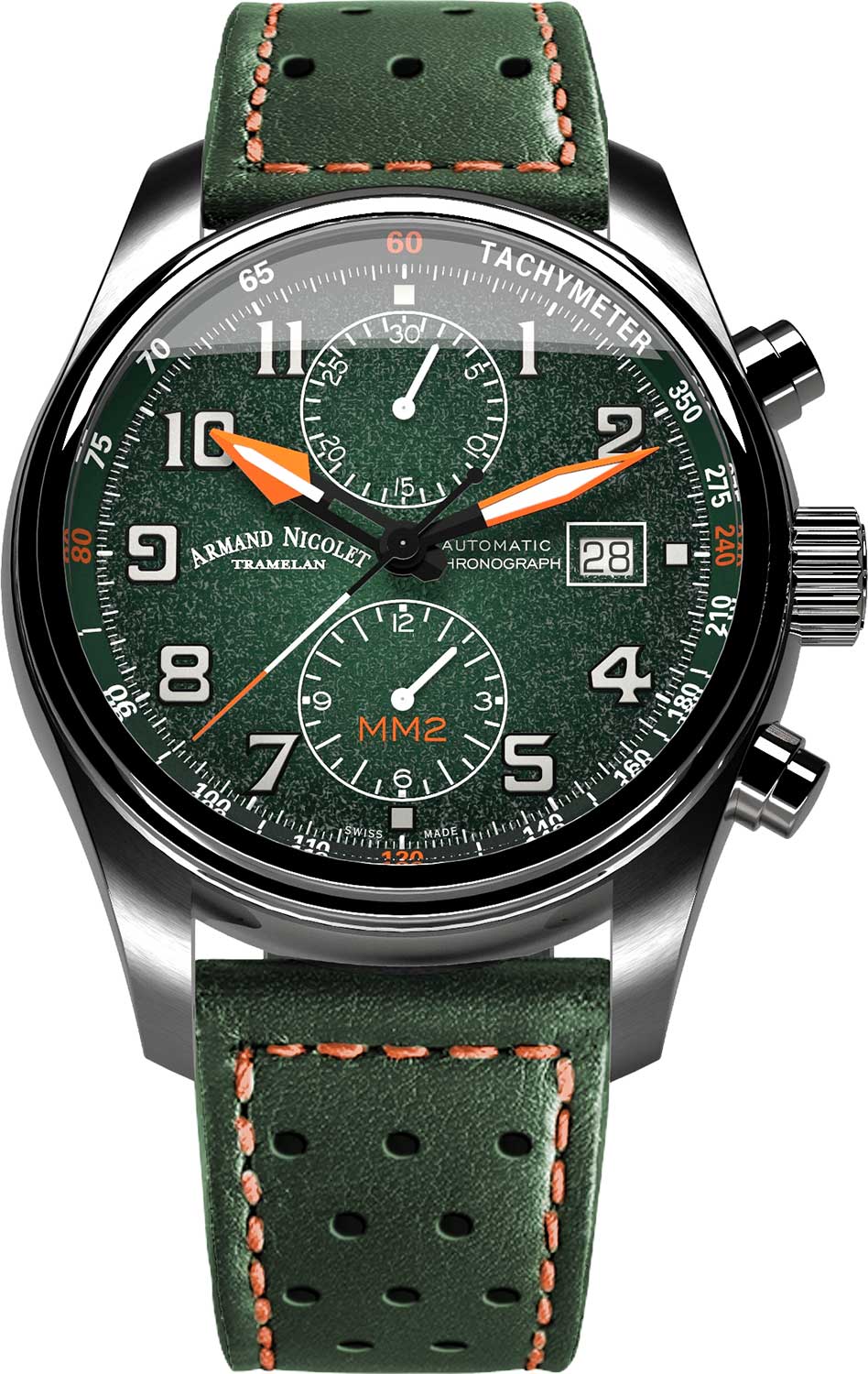Швейцарские механические наручные часы Armand Nicolet A647P-NV-BP22641VAO с хронографом